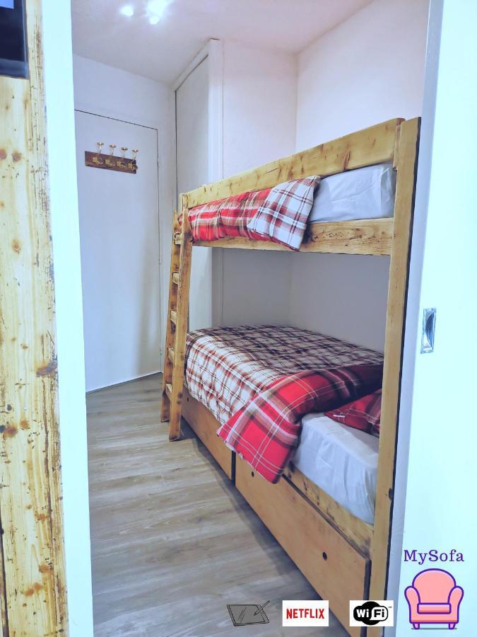 Mysofa Loup & Parking Apartment Pra Loup Bagian luar foto