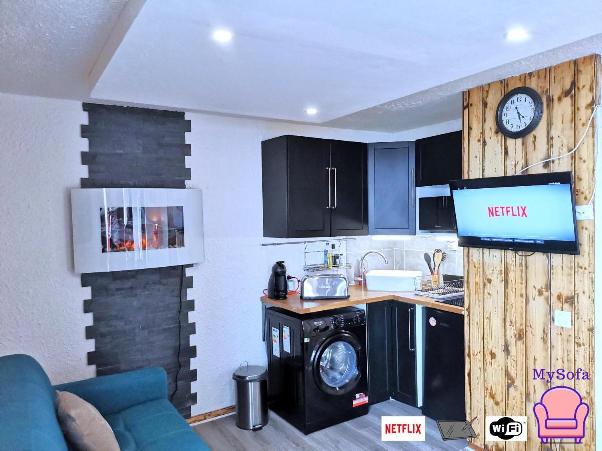 Mysofa Loup & Parking Apartment Pra Loup Bagian luar foto