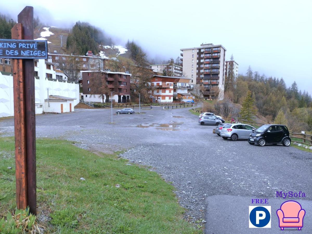 Mysofa Loup & Parking Apartment Pra Loup Bagian luar foto